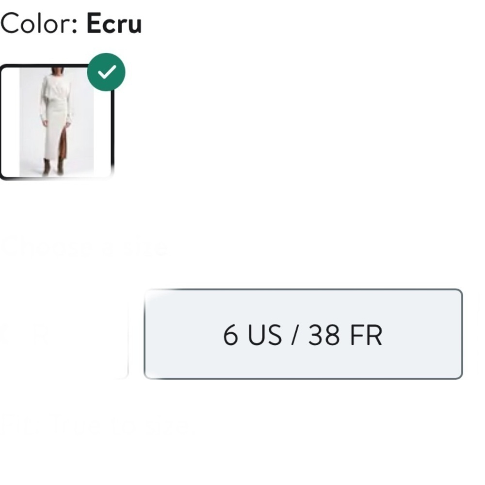 MARANT ÉTOILE Mafalda Salomon Long Sleeve Cotton Fleece Midi Dress 38 NWT 550$ - Picture 8 of 14